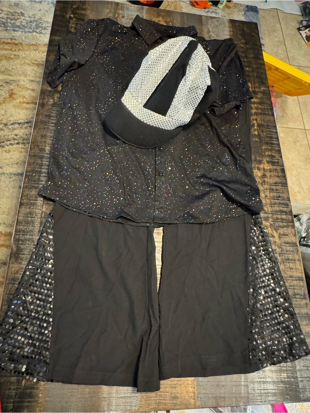 Mens 70s Disco Costume Set Disco Shirt Outfit Mens Black Disco Pants Bell Bottom